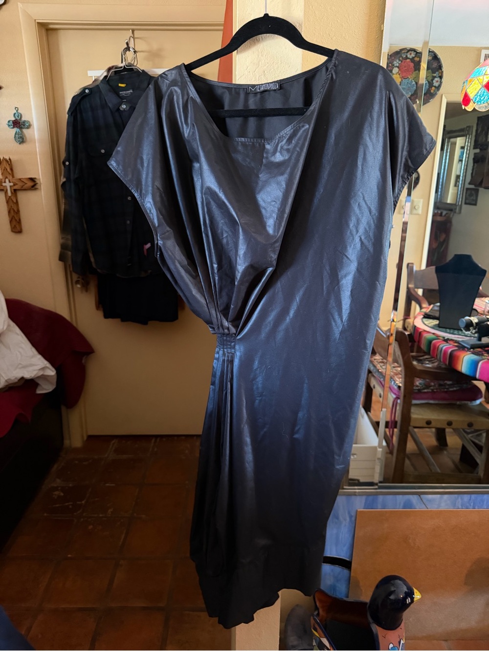 Metamorphosis Faux Leather Dress